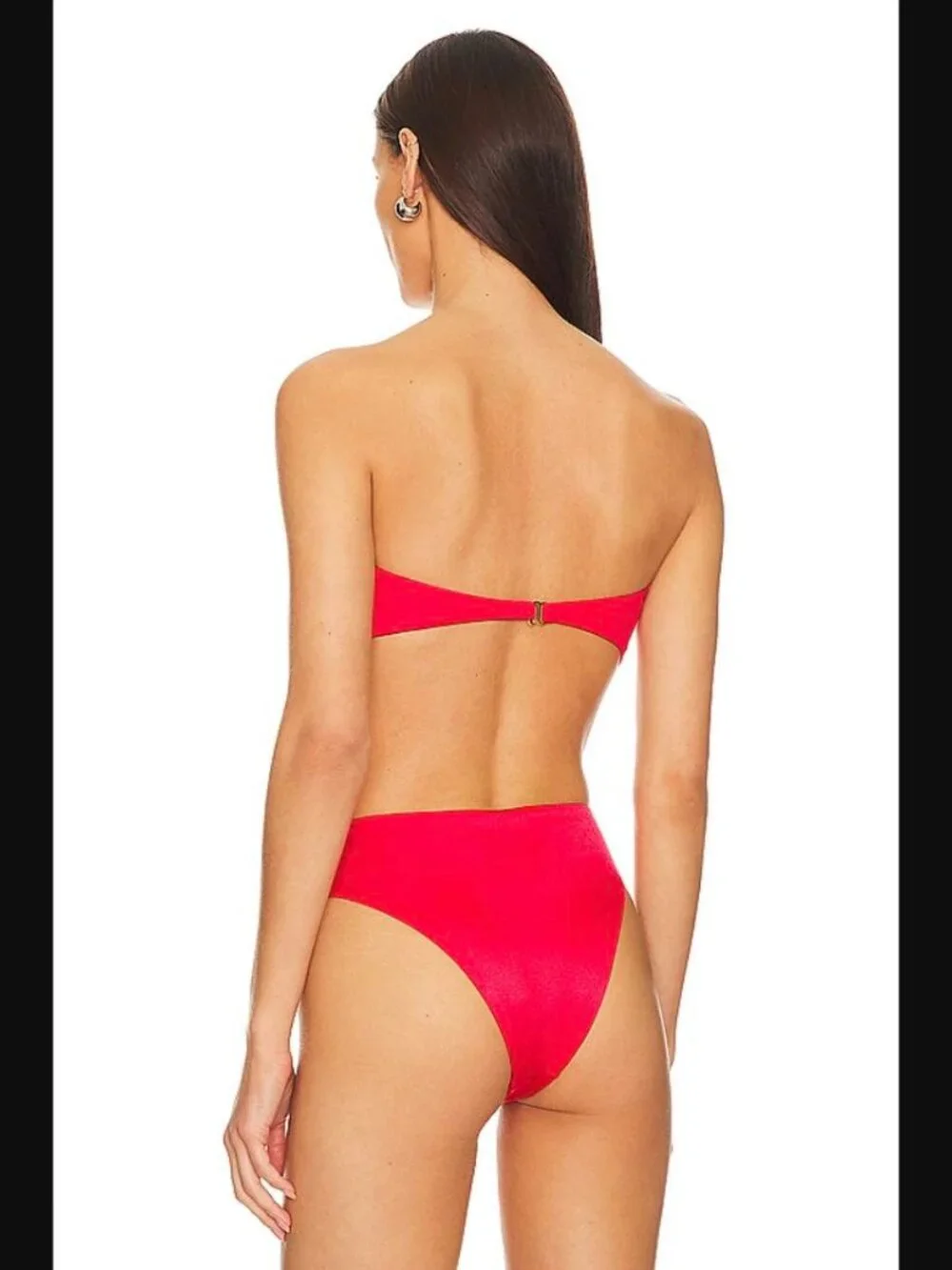 Baobab Vera Bandeau Bikini Top & Bottom Set Cherry Red S